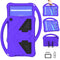 For Lenovo Tab M10 TB-X505F EVA Flat Anti Falling Protective Case Shell with Holder(Purple)