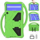 For Lenovo Tab M10 TB-X505F EVA Flat Anti Falling Protective Case Shell with Holder(Green)