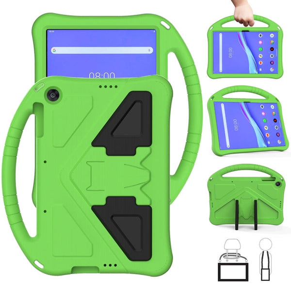 For Lenovo Tab M10 TB-X505F EVA Flat Anti Falling Protective Case Shell with Holder(Green)