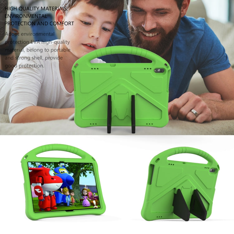 For Lenovo Tab M10 TB-X505F EVA Flat Anti Falling Protective Case Shell with Holder(Green)