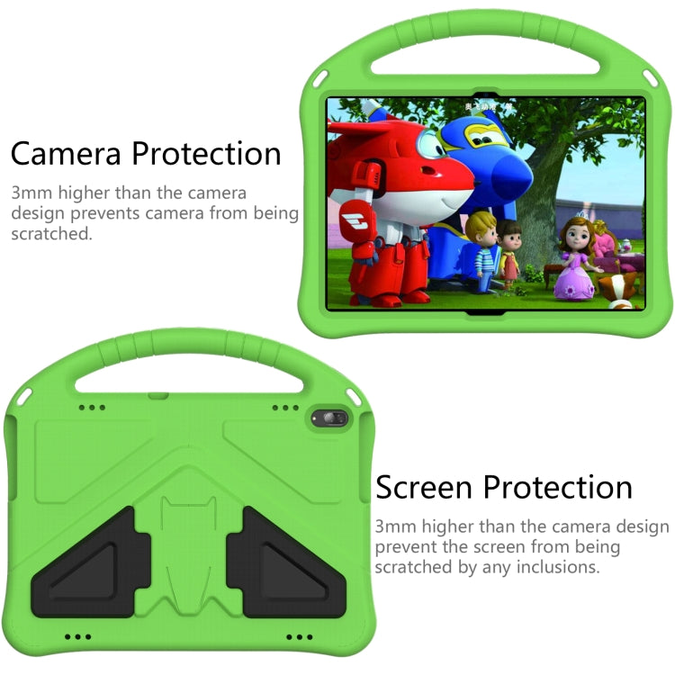 For Lenovo Tab M10 TB-X505F EVA Flat Anti Falling Protective Case Shell with Holder(Green)