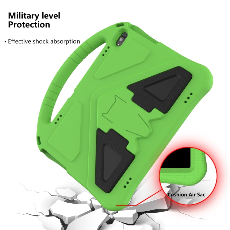 For Lenovo Tab M10 TB-X505F EVA Flat Anti Falling Protective Case Shell with Holder(Green)