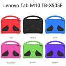 For Lenovo Tab M10 TB-X505F EVA Flat Anti Falling Protective Case Shell with Holder(Rose Red)
