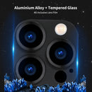 ENKAY Aluminium Alloy + Tempered Glass Camera Lens Cover for iPhone 13 Pro / 13 Pro Max(Black)