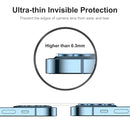 ENKAY Aluminium Alloy + Tempered Glass Camera Lens Cover for iPhone 13 Pro / 13 Pro Max(Black)