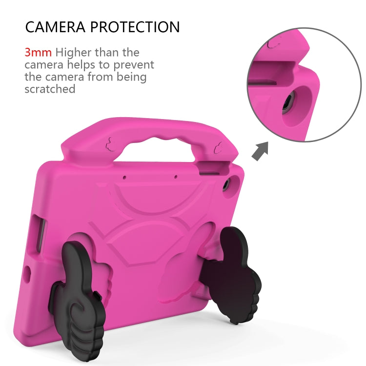 For Huawei MediaPad T10S 10.1/T10 9.7 Thumb Bracket EVA Shockproof Tablet Case(RoseRed)
