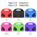 For Galaxy Tab 4 7.0 T230 / T231 EVA Material Children Flat Anti Falling Cover Protective Shell With Thumb Bracket(Green)