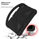 For Lenovo M10 Plus X606 / Tab K10 2021 TB-X6C6F / TB-X6C6L /TB-X6C6X EVA Flat Anti Falling Protective Case Shell with Holder(Black)