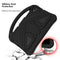 For Lenovo M10 Plus X606 / Tab K10 2021 TB-X6C6F / TB-X6C6L /TB-X6C6X EVA Flat Anti Falling Protective Case Shell with Holder(Black)