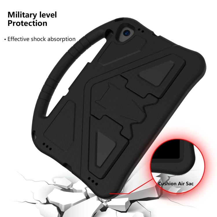 For Lenovo M10 Plus X606 / Tab K10 2021 TB-X6C6F / TB-X6C6L /TB-X6C6X EVA Flat Anti Falling Protective Case Shell with Holder(Black)