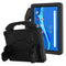 For Lenovo M10 Plus X606 / Tab K10 2021 TB-X6C6F / TB-X6C6L /TB-X6C6X EVA Flat Anti Falling Protective Case Shell with Holder(Black)