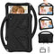 For Lenovo M10 Plus X606 / Tab K10 2021 TB-X6C6F / TB-X6C6L /TB-X6C6X EVA Flat Anti Falling Protective Case Shell with Holder(Black)