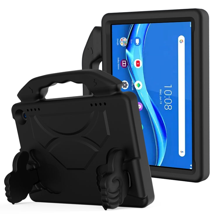 For Lenovo M10 Plus X606 / Tab K10 2021 TB-X6C6F / TB-X6C6L /TB-X6C6X EVA Flat Anti Falling Protective Case Shell with Holder(Black)