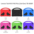 For Lenovo M10 Plus X606 / Tab K10 2021 TB-X6C6F / TB-X6C6L /TB-X6C6X EVA Flat Anti Falling Protective Case Shell with Holder(Black)