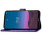 For Nokia 5.4 Four-leaf Clasp Embossed Buckle Mobile Phone Protection Leather Case with Lanyard & Card Slot & Wallet & Bracket Function(Purple)