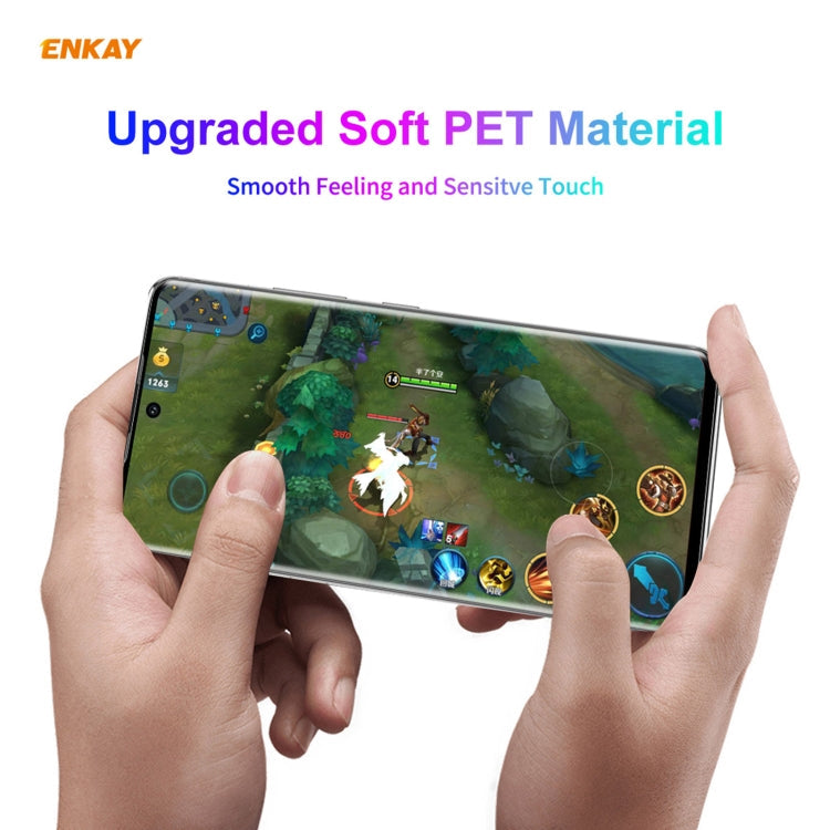 5 PCS For Samsung Galaxy S21 Ultra 5G ENKAY Hat-Prince 3D Full Screen PET Curved Hot Bending HD Screen Protector Soft Film(Transparent)
