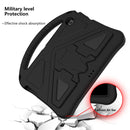 For Huawei MediaPad T3 10 EVA Flat Anti Falling Protective Case Shell with Holder(Black)