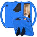 For Huawei MediaPad T3 10 EVA Flat Anti Falling Protective Case Shell with Holder(Blue)