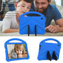 For Huawei MediaPad T3 10 EVA Flat Anti Falling Protective Case Shell with Holder(Blue)