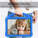 For Huawei MediaPad T3 10 EVA Flat Anti Falling Protective Case Shell with Holder(Blue)