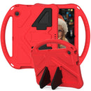 For Huawei MediaPad T3 10 EVA Flat Anti Falling Protective Case Shell with Holder(Red)