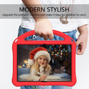 For Huawei MediaPad T3 10 EVA Flat Anti Falling Protective Case Shell with Holder(Red)