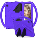 For Huawei MediaPad T3 10 EVA Flat Anti Falling Protective Case Shell with Holder(Purple)