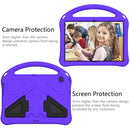 For Huawei MediaPad T3 10 EVA Flat Anti Falling Protective Case Shell with Holder(Purple)