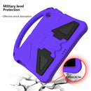 For Huawei MediaPad T3 10 EVA Flat Anti Falling Protective Case Shell with Holder(Purple)