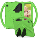 For Huawei MediaPad T3 10 EVA Flat Anti Falling Protective Case Shell with Holder(Green)