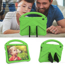 For Huawei MediaPad T3 10 EVA Flat Anti Falling Protective Case Shell with Holder(Green)
