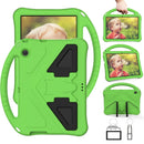 For Huawei MediaPad T3 10 EVA Flat Anti Falling Protective Case Shell with Holder(Green)