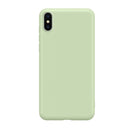 Ultra-thin Liquid Silicone All-inclusive Mobile Phone Case Environmentally Friendly Material Can Be Washed Mobile Phone Case for iPhone X/XS(Green)