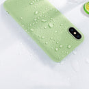 Ultra-thin Liquid Silicone All-inclusive Mobile Phone Case Environmentally Friendly Material Can Be Washed Mobile Phone Case for iPhone X/XS(Green)