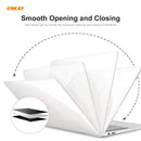 ENKAY 3 in 1 Crystal Laptop Protective Case + US Version TPU Keyboard Film + Anti-dust Plugs Set for MacBook Air 13.3 inch A2179 & A2337 (2020)(Orange)