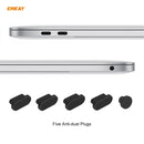 ENKAY 3 in 1 Crystal Laptop Protective Case + EU Version TPU Keyboard Film + Anti-dust Plugs Set for MacBook Pro 13.3 inch A2251 & A2289 & A2338 (with Touch Bar)(Transparent)
