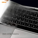 ENKAY 3 in 1 Crystal Laptop Protective Case + EU Version TPU Keyboard Film + Anti-dust Plugs Set for MacBook Pro 13.3 inch A2251 & A2289 & A2338 (with Touch Bar)(Transparent)