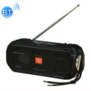 T&G TG280 Solar Power Charging Bluetooth Speakers with Flashlight, Support TF Card / FM / 3.5mm AUX / U Disk / Hands-free Call(Black)