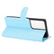 For Samsung Galaxy S21 Ultra 5G Litchi Texture Horizontal Flip Protective Case with Holder & Card Slots & Wallet(Blue)