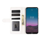 For Nokia 5.4 R64 Texture Single Horizontal Flip Protective Case with Holder & Card Slots & Wallet& Photo Frame(White)