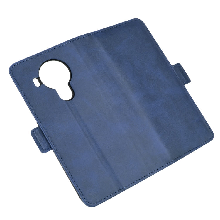 For Nokia 5.4 Dual-side Magnetic Buckle Horizontal Flip Leather Case with Holder & Card Slots & Wallet(Dark Blue)