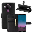 For Nokia 5.4 Litchi Texture Horizontal Flip Protective Case with Holder & Card Slots & Wallet(Black)