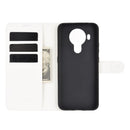 For Nokia 5.4 Litchi Texture Horizontal Flip Protective Case with Holder & Card Slots & Wallet(White)
