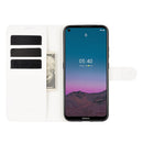 For Nokia 5.4 Litchi Texture Horizontal Flip Protective Case with Holder & Card Slots & Wallet(White)