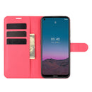 For Nokia 5.4 Litchi Texture Horizontal Flip Protective Case with Holder & Card Slots & Wallet(Red)