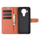 For Nokia 5.4 Litchi Texture Horizontal Flip Protective Case with Holder & Card Slots & Wallet(Brown)