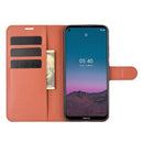 For Nokia 5.4 Litchi Texture Horizontal Flip Protective Case with Holder & Card Slots & Wallet(Brown)