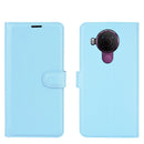 For Nokia 5.4 Litchi Texture Horizontal Flip Protective Case with Holder & Card Slots & Wallet(Blue)