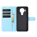 For Nokia 5.4 Litchi Texture Horizontal Flip Protective Case with Holder & Card Slots & Wallet(Blue)