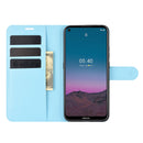 For Nokia 5.4 Litchi Texture Horizontal Flip Protective Case with Holder & Card Slots & Wallet(Blue)
